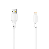 Setty USB Billader 2,4A (1xUSB-A) Hvid + Lightning kabel