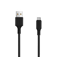 Setty USB Billader 2,4A (1xUSB-A) Sort + USB-C kabel