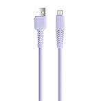 Setty USB-C Kabel 2,1A - 1,5m (USB-A/USB-C) Lys Lilla