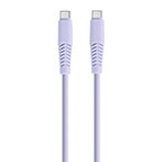Setty USB-C Kabel 2,1A - 1,5m (USB-C/USB-C) Lys Lilla