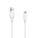 Setty USB-C Kabel 2A - 1m (USB-A/USB-C) Hvid