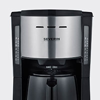 Severin KA 9253 Kaffemaskine m/2 Termokander - 1000W (8 Kopper) Stl