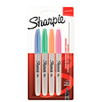 Sharpie Fine Point Marker sæt Permanent (1,0mm) 4 farver