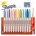 Sharpie Permanent Marker m/Rund spids (0,9mm) 12 farver