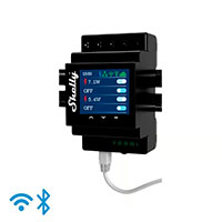 Shelly Pro 4PM V2 Rel m/Energimler (WiFi/Bluetooth)