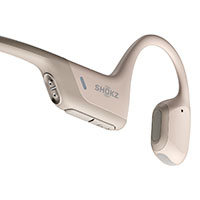 Shokz OpenRun Pro Bone Conduction Bluetooth Over-Ear Hovedtelefon (10 timer) Beige
