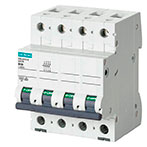 Siemens Automatsikring C 10A (400V-6kA) 3p+N 5SL6610-7