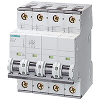 Siemens Automatsikring C 40A (400V-6kA) 3p+N