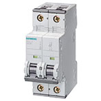 Siemens Automatsikring C 6A (400V-10kA) 2p
