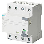 Siemens HPFI fejlstrømsrelæ 4-Polet (40A) 30mA