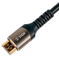 SiGN Premium HDMI 2.1 Kabel - 0,5m (8K) Sort
