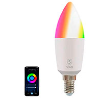 SiGN Smart C37 Dmpbar LED Pre m/RGB E14 - 4,5W