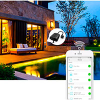 SiGN Smart Home WiFi Udendrs Stikkontakt 16A (2 udtag) Sort