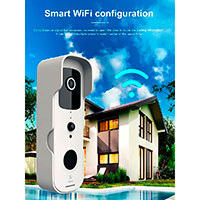 SiGN Smart WiFi Drklokke m/Kamera (1080p) Hvid