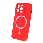 Silicon Magsafe Cover til iPhone 14 Plus (6,7tm) Rød