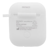 Silikone etui til Apple AirPods (1/2) Hvid - Deltaco