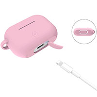 Silikone etui til Apple AirPods (Pro) Pink - Celly