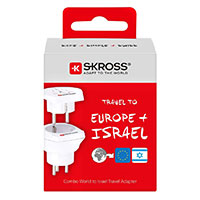 Skross Combo Rejseadapter (Verden til Israel)