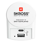 Skross Euro USB-C Oplader (1xUSB-C/1xUSB-A)