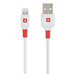 Skross Lightning Kabel 2m (USB-A/Lightning) Hvid/Rød