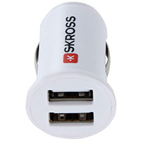 Skross Midget Dual USB Biloplader (2xUSB-A)
