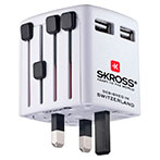 Skross Universal Rejseadapter m/USB (Verden)