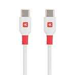Skross USB-C Kabel 0,15m (USB-C/USB-C) Hvid/Rød