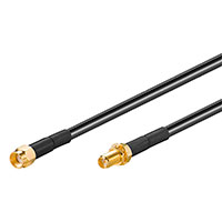 RP-SMA kabel forlnger (Han/Hun) 1m