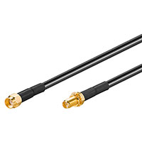 RP-SMA kabel forlnger (Han/Hun) 5m