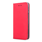 Smart Magnet Cover iPhone 15 Plus (Kunstlæder/TPU) Rød