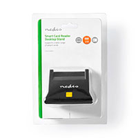 Smartcard læser - Desktop (USB 2.0) Sort - Nedis