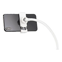 Smartphone holder 3-i-1 (m/selfie lampe) Hvid