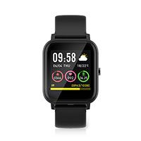 Smartwatch m/trintller (5 dage) Nedis BTSW002BK