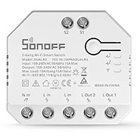 Sonoff Dual R3 WiFi Smart Afbryder (2 vejs)