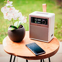 Sonoro Easy DAB radio m/Bluetooth - Hvid/Rose