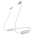 Sony WIC100 Bluetooth Høretelefon (20 timer) Hvid