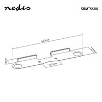 Soundbar beslag til Sonos Beam (5kg) Sort - Nedis