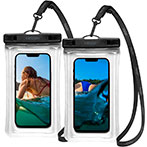 Spigen A610  Aqua Shield Vandtt Taske t/Smartphones - Crystal Clear (2pk)