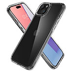 Spigen Crystal Hybrid Cover t/iPhone 15 Plus (TPU) Crystal Clear