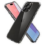Spigen Crystal Hybrid Cover t/iPhone 15 Pro Max (TPU) Crystal Clear