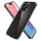 Spigen Crystal Hybrid Cover t/iPhone 15 Pro (TPU) Crystal Clear