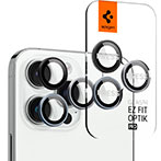 Spigen EZ Fit Optik Pro Kamerabeskyttelsesglas t/iPhone 14 + 15 Pro/14 + 15 Pro Max (Zero One) 2pk