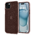 Spigen Liquid Crystal Glitter Cover t/iPhone 15 (TPU) Rose Quartz