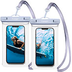 Spigen Vandtæt taske til Smartphones (max 6.9tm) Blå - 2-pak