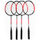 SportMe Badmintonst m/2x fjerbolde (4pk)