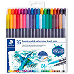 Staedtler 3001 Double-ended Watercolour Tuscher (36 farver)
