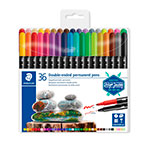 Staedtler 3187 Double-ended Tuscher (36 farver)