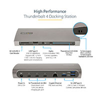 StarTech Thunderbolt Dock (Thunderbolt/Kortlser/USB-A/3,5mm/USB-C)