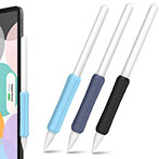 Stoyobe Silikone Holder Sæt t/Pencil (Apple/Huawei) Mørkeblå/Lys Blå/Sort - 3pk
