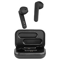 Streetz T110 TWS In-Ear Bluetooth Earbuds m/Case (4 timer) Sort